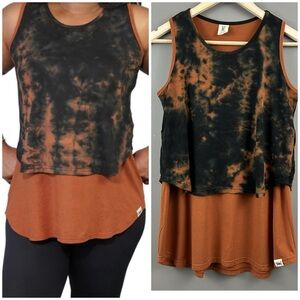 Ashabi Bamboo Blend Tie-Dye Sleeveless Tank Size XS
